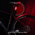 Miniatyrbillede 9 af 10: Rockbros A54BK 100 LM LED IPX5 cykelbaglygte til sadelpind