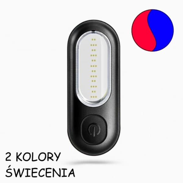 Rockbros PT6005B LED IP44 USB baglygte til cykel med beacon på sadelpinden