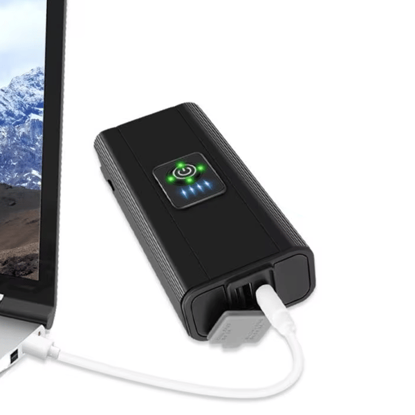 Superkraftig uppladdningsbar cykellampa 2x LED ROXAR T6 1500lm Powerbank