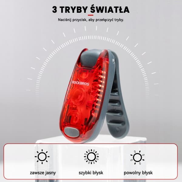 Cykelbaglygte, mini universal ROCKBROS (ZPWD-1)