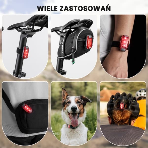 Cykelbaglygte, mini universal ROCKBROS (ZPWD-1)