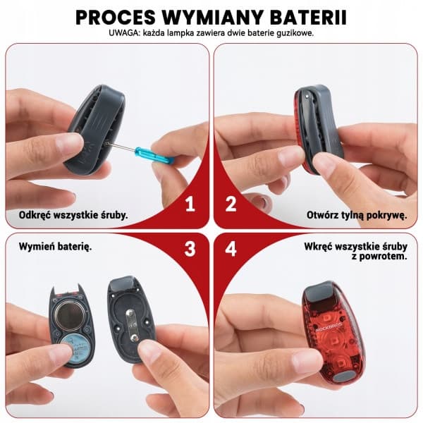 Cykelbaglygte, mini universal ROCKBROS (ZPWD-1)