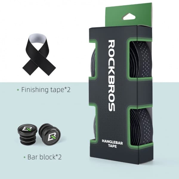 ROCKBROS BDTK-BKW polkupyörän ohjaustangon teippi musta/valkoinen