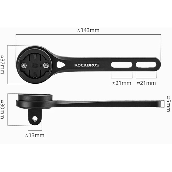 Universal tæller og lampeholder i aluminium ROCKBROS (29210012002)
