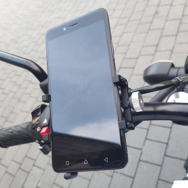 ROCKBROS metal cykeltelefonholder (699-BK) sort