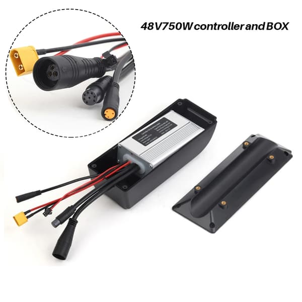 Elcykel Navmotor Controller, 36V250W til 48V750W Kompatibilitet, BF-UART Protokol,750W Controller Boks