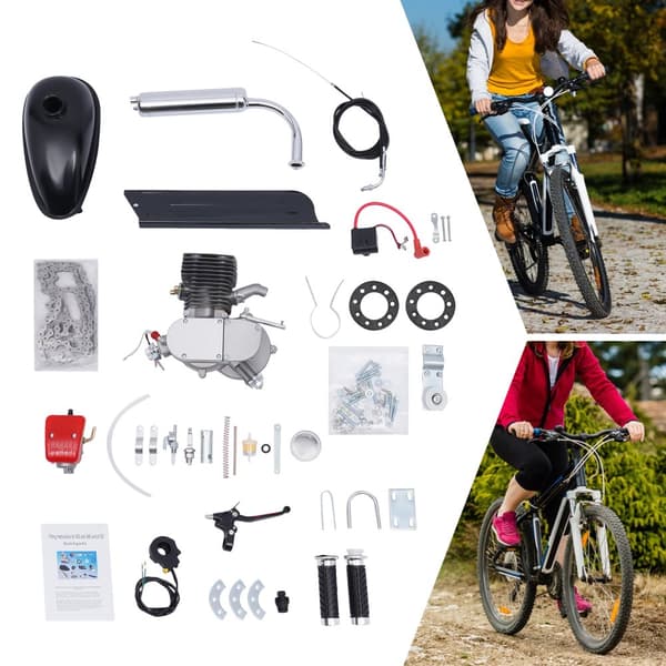 2-takts cykelmotor kit, 100CC motor, max hastighet 28 mi/h, 440 lbs lastkapacitet