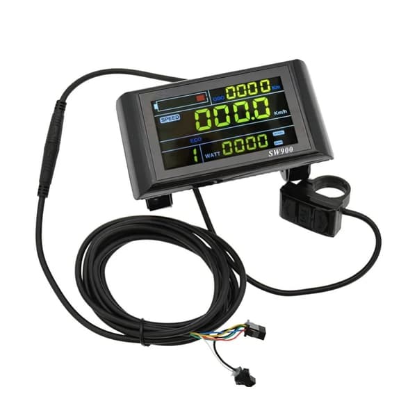 E-cykel SW900 LCD Skærm, Hastighedskontrol, 24V/48V Kompatibilitet,6pin