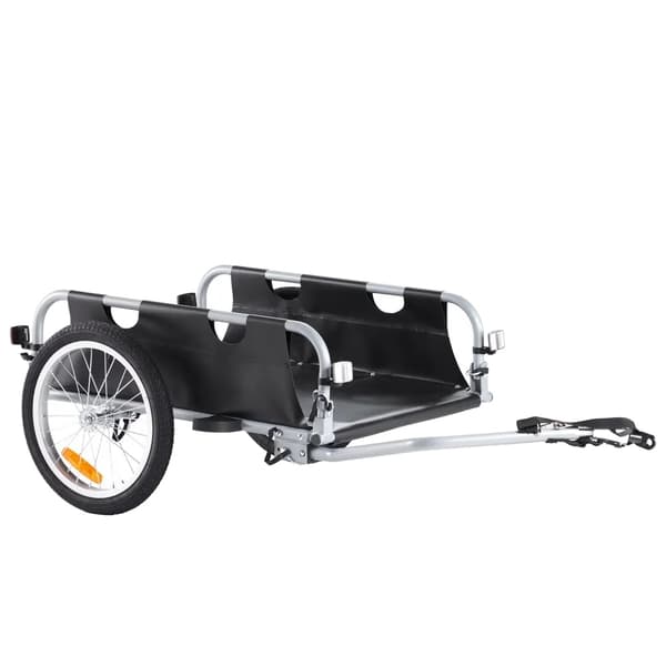 Cykeltransportvagn, 45 kg lastkapacitet, kompatibel med 22-28 tum cyklar,100lbs 45KG