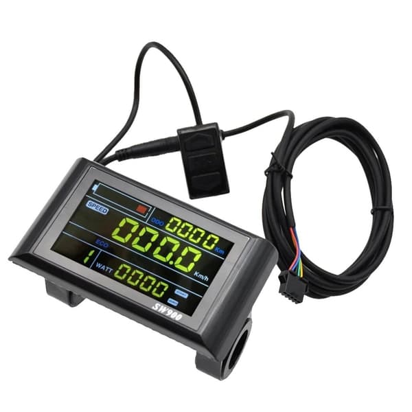 E-cykel SW900 LCD Skærm, Hastighedskontrol, 24V/48V Kompatibilitet,5pin
