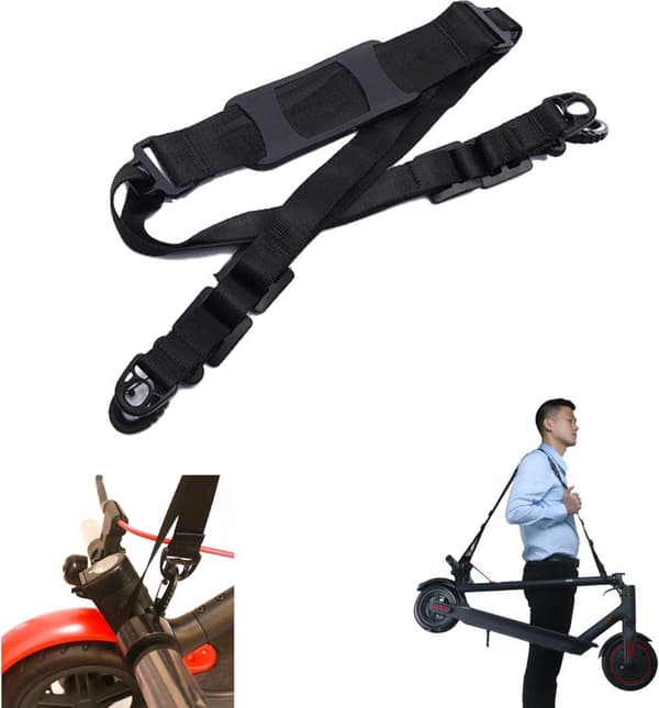 Säädettävä olkahihna sähköskootterille Xiaomi M365 1S Pro Pro 2:lle Mi 3 -hihnalle Monitoiminen kantohihna Segway Ninebot Max G30:lle