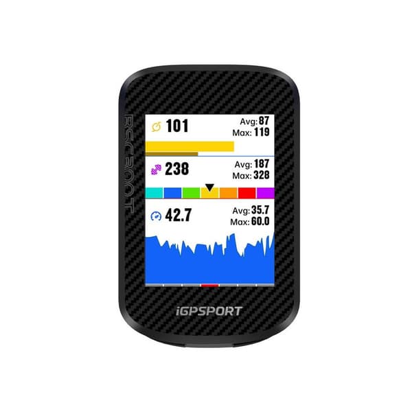 iGPSPORT BSC300T GPS-älykäs pyöräilytietokone, jossa on värinäyttö ja harjoitustiedot