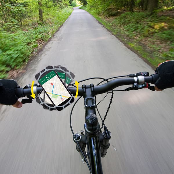 Dunlop-Cykelfästeförtelefon10-15cmsvängbar(svart)