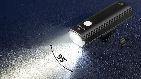 LED-CYKELLYKTA FRAM 4 LÄGEN VIDVINKEL