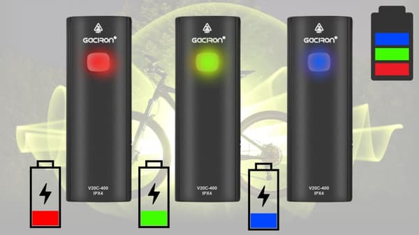 LED-CYKELLYKTA FRAM 4 LÄGEN VIDVINKEL