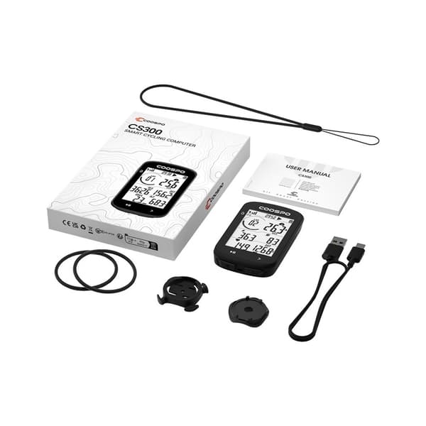 Coospo CS300 sykkelcomputer - avansert GPS og støtte for trening