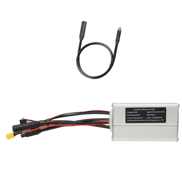 Børsteløs Motorcontroller, DC48V, Strømbegrænsning 18±1A/22±1A,500W 90cm Sæt