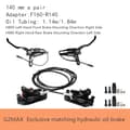 Miniatyrbillede 2 af 2: XOD hydrauliske skivebremser, dobbeltstempel design, 140 mm bremseskive størrelse,G2MAX