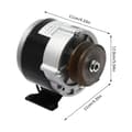 Miniatyrbillede 3 af 4: Gear Reducerings Elektrisk Motor, 250W Udgangseffekt, Justerbar Hastighed,0, 12V