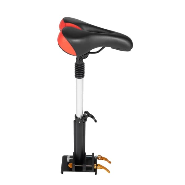 Universel Scooter Sædebeslag, Højdejusterbar 45-65 cm, Holdbar PU og Aluminiumlegering,Sort Rød