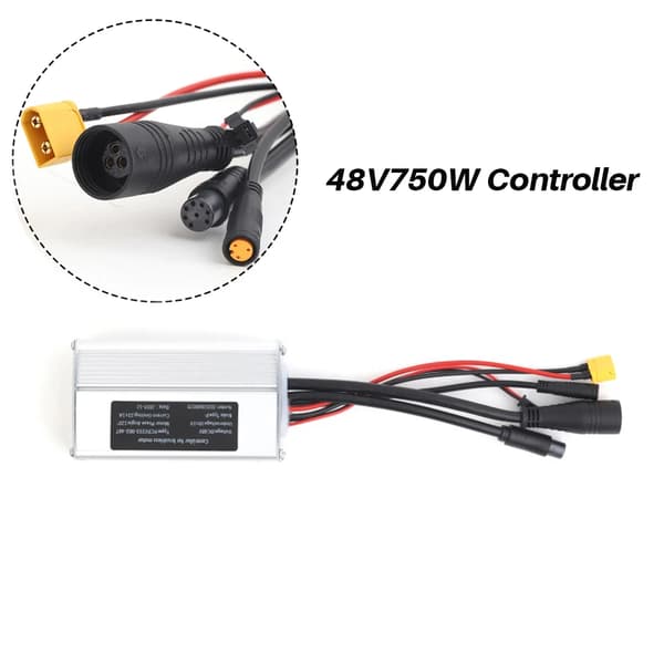 Elcykel Navmotor Styrenhet, 36V250W till 48V750W Kompatibilitet, BF-UART Protokoll,48V750W kontroller