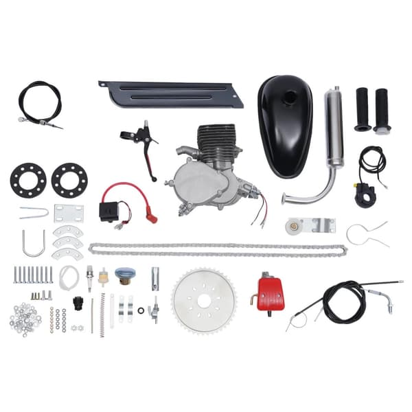 2-takts 100cc cykelmotor kit, 1,9 kW effekt, 48 km/t hastighed,44 Tand