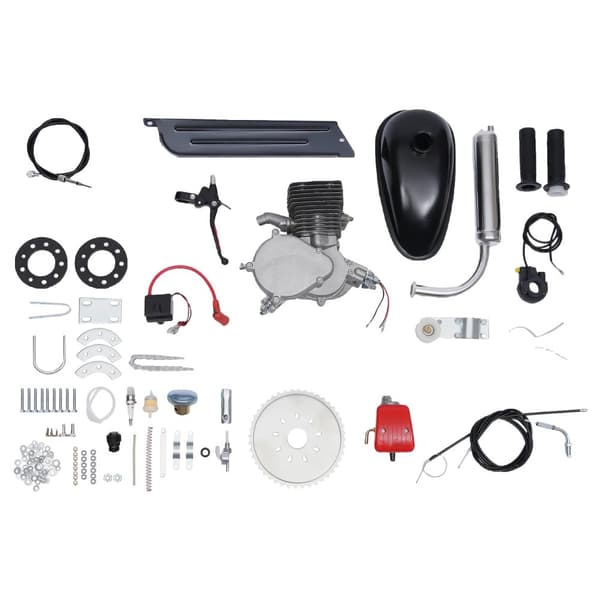 2-takts 100cc cykelmotor kit, 1,9 kW effekt, 48 km/t hastighed,44 Tand