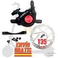 Miniatyrbillede 2 af 2: Xtech Bremsekaliber Kit, Semi-Hydraulisk, Holdbar Bagstøtte,Kit sort Pro/2 135mm