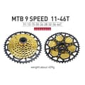 Miniatyrbild 2 av 2: MTB Cykel Frihjul, Separat Design, Ultralätt Aluminium, 9s 46t guld