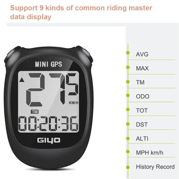 Polkupyörän GPS -mittari