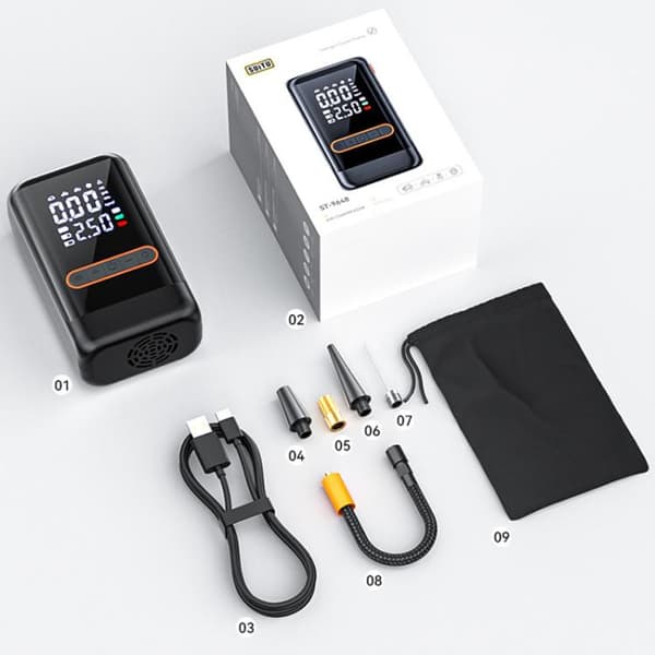 Ilmapumppu ladattava 3600 mAh
