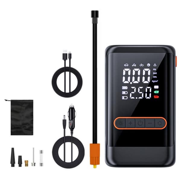 Ilmapumppu ladattava 3600 mAh Virtajohdolla