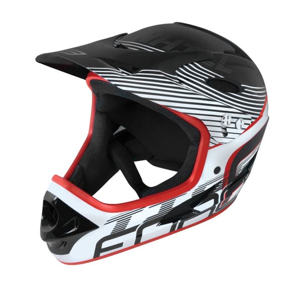 Hjalm Force Tiger Downhill Sort/Stang/Hvid L-XL (59-61 cm)