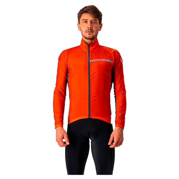 Castelli Jakke Squadra Stretch Orange S Mand