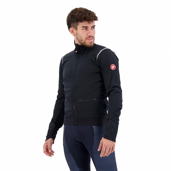 Castelli Jakke Alpha Doppio Ros Sort M Mand