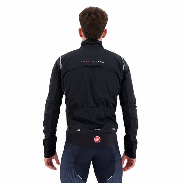 Castelli Jakke Alpha Doppio Ros Sort M Mand