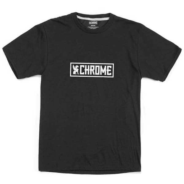 Chrome Kortærmet T-shirt Horizontal Border Sort L Mand