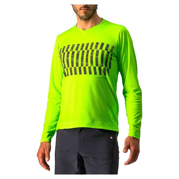 Castelli Langærmet T-shirt Trail Tech Gul M Mand