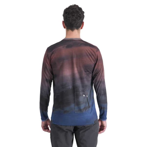 Sportful Langærmet T-shirt Flow Giara Rød,Blå XL Mand