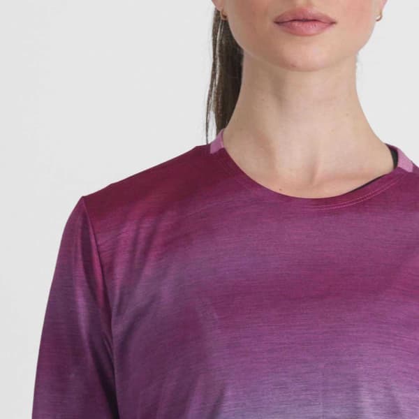 Sportful Pitkähihainen T-paita Flow Giara Violetti L Nainen