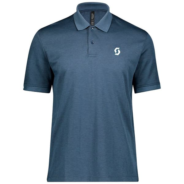 Scott Kortærmet Poloshirt 10 Casual Blå S Mand