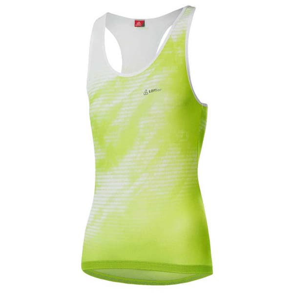 Loeffler Ærmeløs T-shirt Racerback Aero Grøn,Hvid XS Kvinde