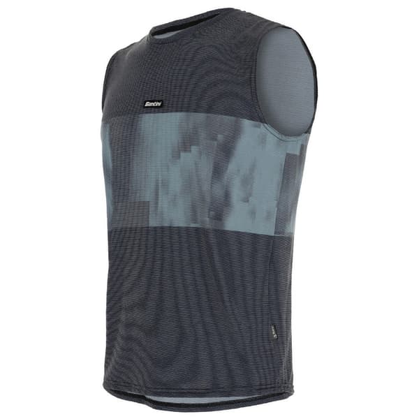Santini Ärmlös T-shirt Forza Indoor Collection Grå M Man