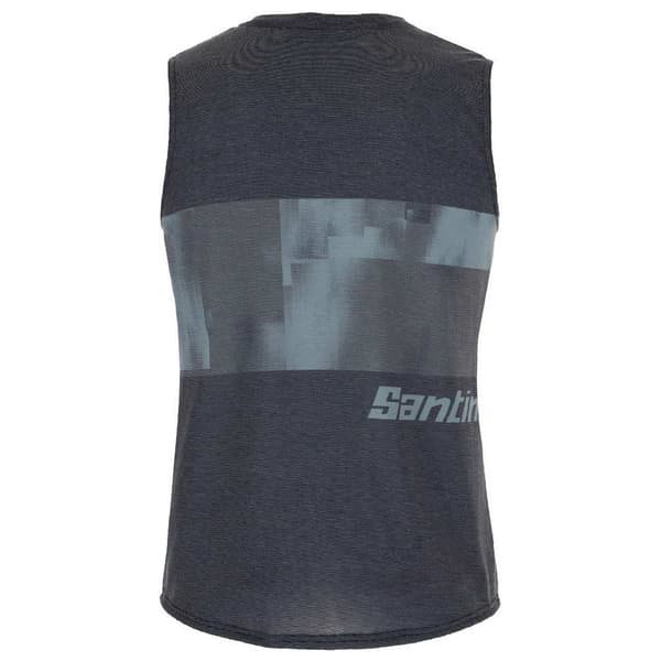 Santini Ärmlös T-shirt Forza Indoor Collection Grå M Man