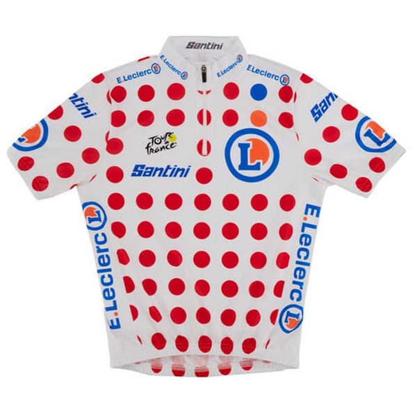 Santini Overordnet Leder Tour De France 2022 Kort Ærme Jersey Hvid 11 Years