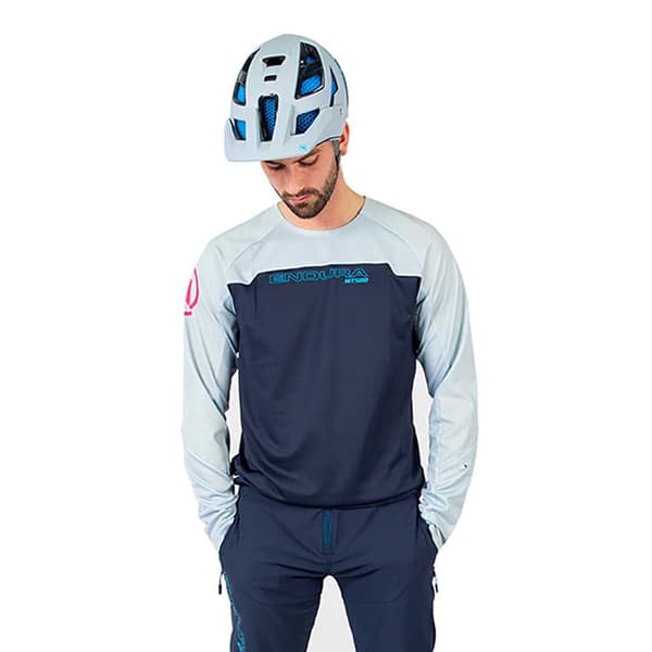 Endura Pitkähihainen T-paita Mt500 Burner Sininen S Mies