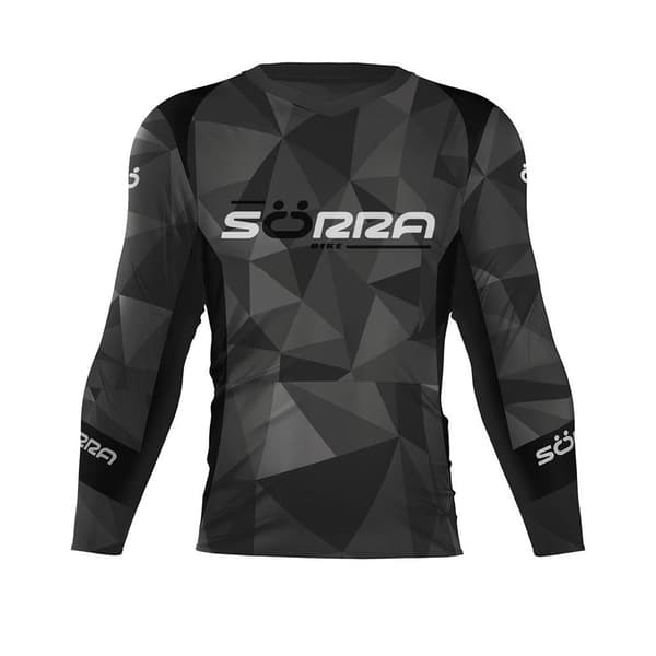 Sorra Langærmet T-shirt Diamond Sort 3XL Mand