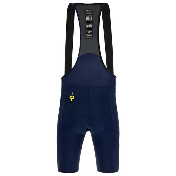 Santini Bib Shortsit Le Maillot Jaune Sininen L Mies