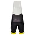 Miniatyrbillede 2 af 3: Santini Overordnet Leder Tour De France 2022 Hagesmæk Shorts Sort XL Mand
