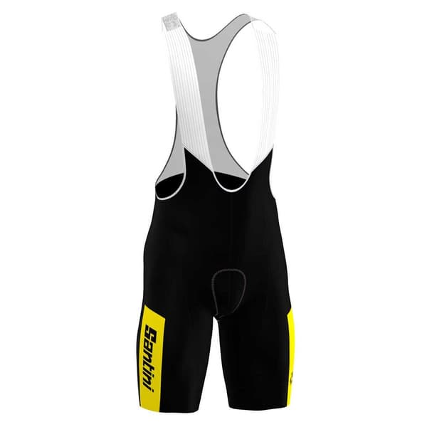 Santini Kokonaisjohtaja Tour De France Fan Line 2023 Ruokalappu Shortsit Musta L Mies